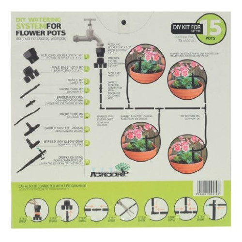 KIT DIY IRIGARE PRIN PICURARE PENTRU 15 GHIVECE