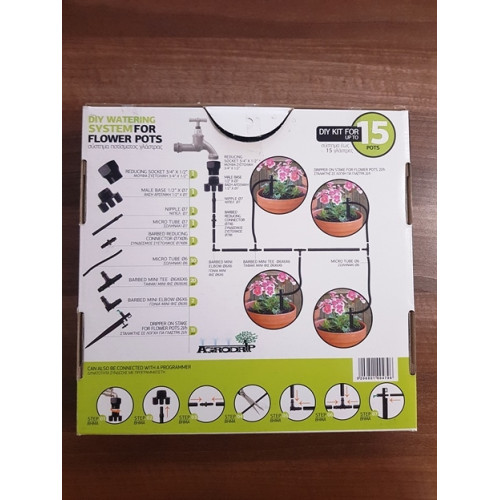 KIT DIY IRIGARE HIDROPONICA 160 GHIVECE 