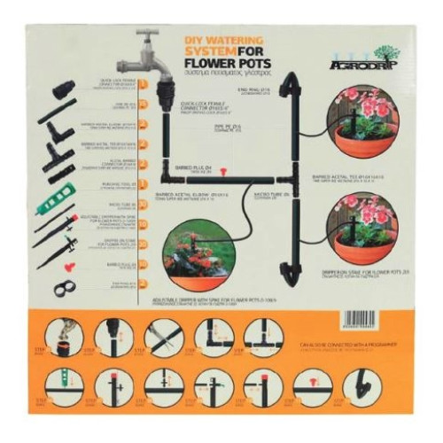 KIT DIY IRIGARE PRIN PICURARE PENTRU 30 GHIVECE